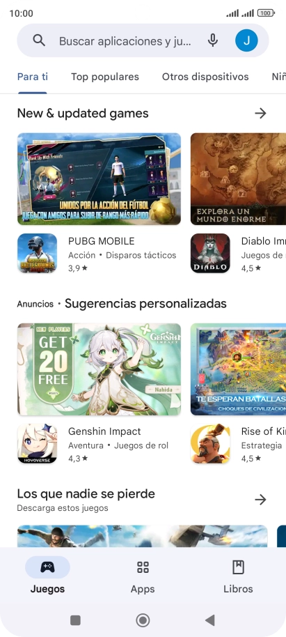 Pulsa el icono de perfil. Pulsa el icono de perfil.