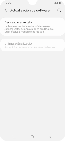 Pulsa Descargar e instalar. Si hay una versión de software nueva disponible, aparecerá ahora en la pantalla. Sigue las indicaciones de la pantalla para actualizar el software del teléfono.
