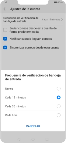 Pulsa el ajuste deseado.