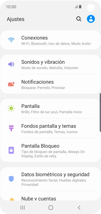 Pulsa Sonidos y vibración. Pulsa Sonidos y vibración.
