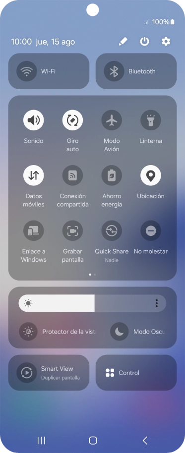 Pulsa el icono de ajustes.