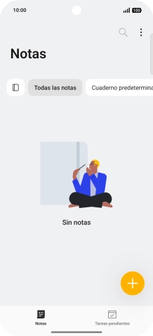 Desliza el dedo hacia la izquierda desde la parte superior derecha de la pantalla.