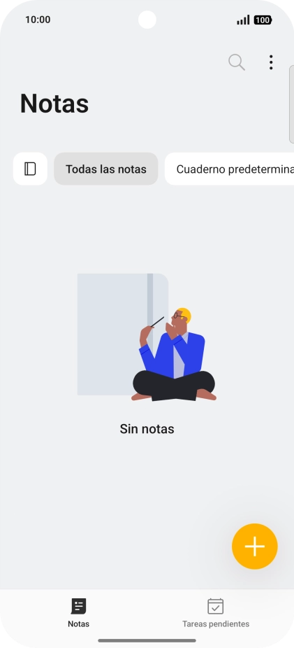 Desliza el dedo hacia la izquierda desde la parte superior derecha de la pantalla.