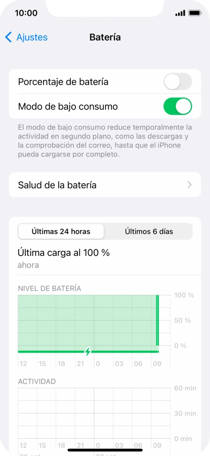 Desliza el dedo hacia arriba desde la parte inferior de la pantalla para terminar y volver a la pantalla de inicio.