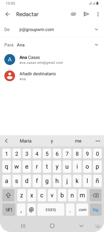 Pulsa el contacto deseado.