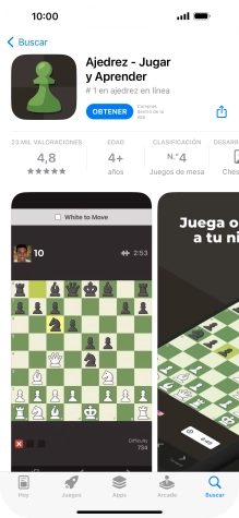 Pulsa OBTENER y sigue las indicaciones de la pantalla para instalar la app.