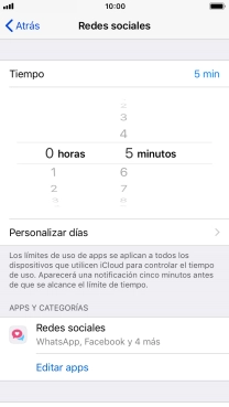 Pulsa Personalizar días.