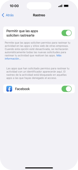Pulsa el indicador junto a 