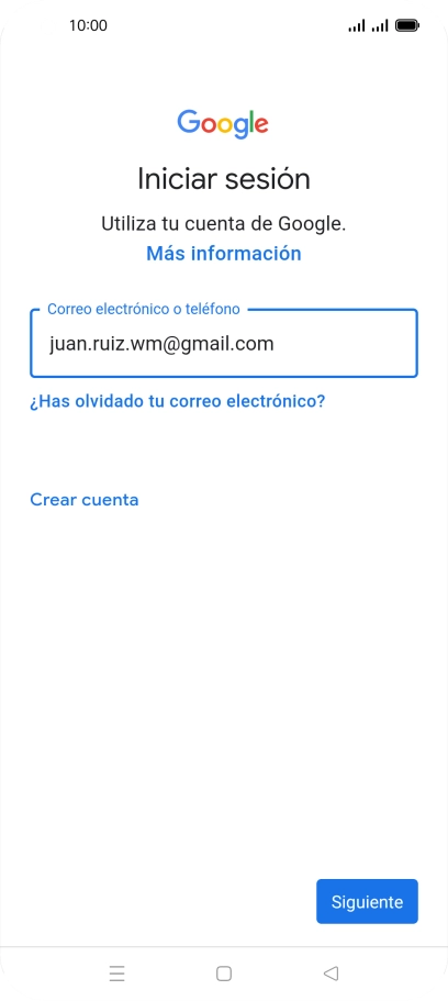 Pulsa Siguiente.