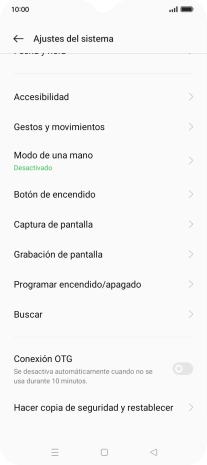 Pulsa Hacer copia de seguridad y restablecer.
