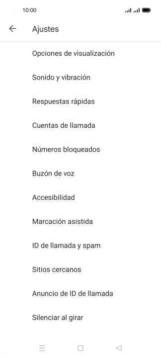 Pulsa Cuentas de llamada.