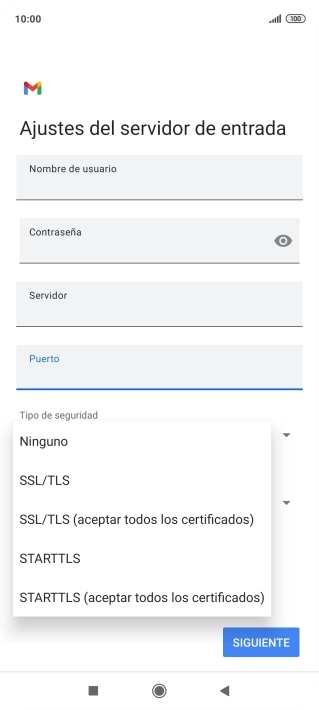 Pulsa Ninguno.