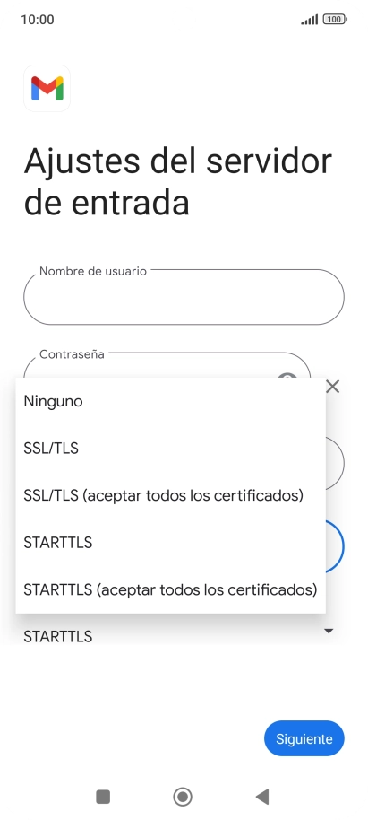 Pulsa SSL/TLS.