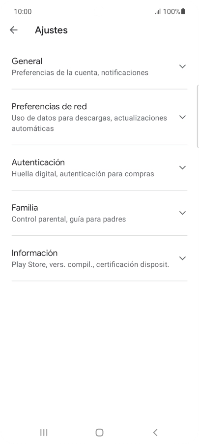 Pulsa Preferencias de red.