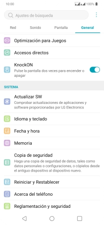 Pulsa Fecha y hora. Pulsa Fecha y hora.