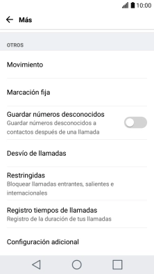 Pulsa Desvío de llamadas.