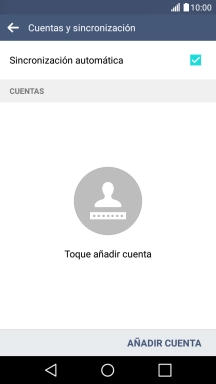 Pulsa AÑADIR CUENTA.