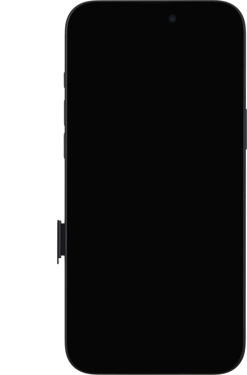Retira el contenedor de la tarjeta SIM del teléfono.