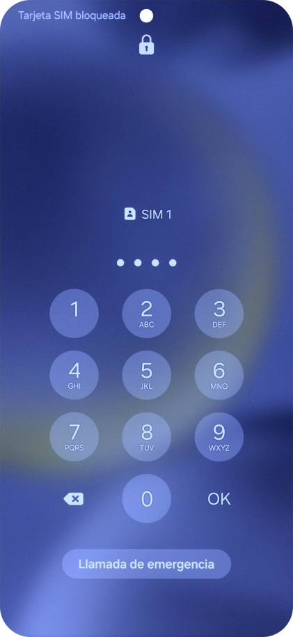 Si lo solicita el teléfono, introduce el código PIN y pulsa OK.