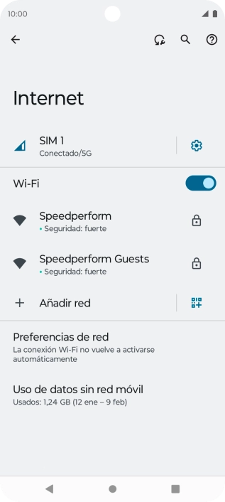 Pulsa la red wifi deseada.