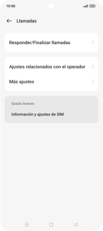 Pulsa Ajustes relacionados con el operador.