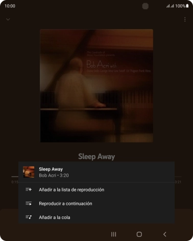 Pulsa Añadir a la lista de reproducción. Pulsa Añadir a la lista de reproducción.
