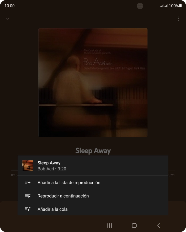 Pulsa Añadir a la lista de reproducción. Pulsa Añadir a la lista de reproducción.