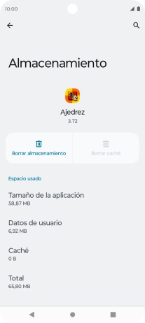 Pulsa la tecla de inicio para terminar y regresar a la pantalla de inicio.