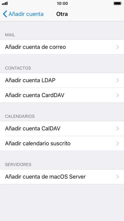 Pulsa Añadir cuenta de correo.