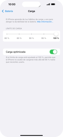 Pulsa el indicador junto a 