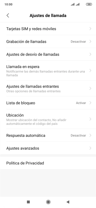 Pulsa Ajustes avanzados.