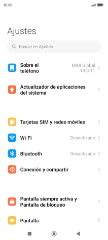 Pulsa Conexión y compartir.