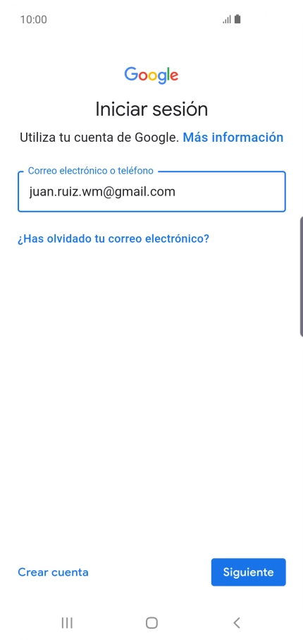 Pulsa Siguiente.
