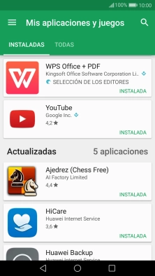 Pulsa la app deseada.