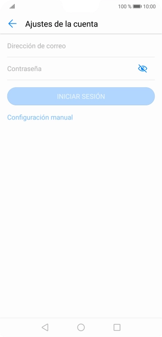 Pulsa Dirección de correo e introduce tu dirección de correo electrónico.