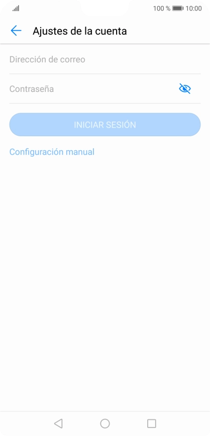 Pulsa Dirección de correo e introduce tu dirección de correo electrónico.