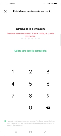 Pulsa Utiliza otro tipo de contraseña.