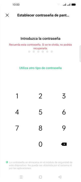 Pulsa Utiliza otro tipo de contraseña.