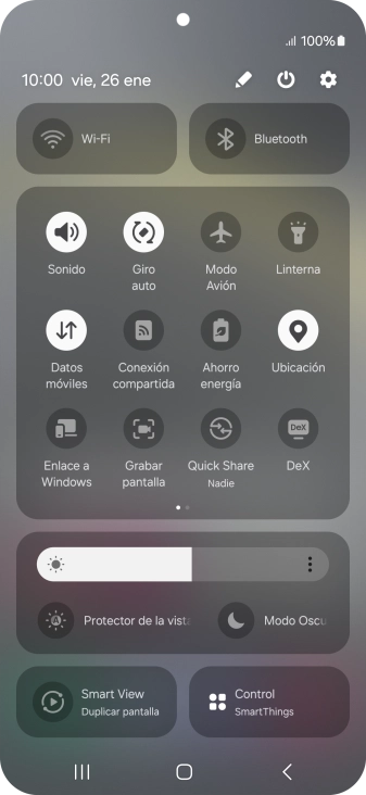 Pulsa el icono de ajustes.
