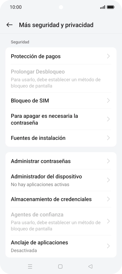 Pulsa Bloqueo de SIM.