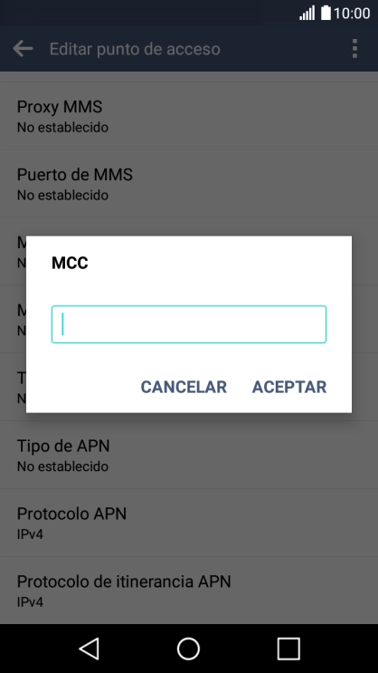 Introduce 214 y pulsa ACEPTAR.