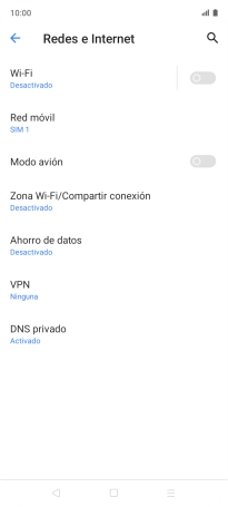 Pulsa Zona Wi-Fi/Compartir conexión.