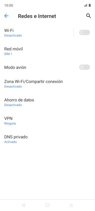 Pulsa Zona Wi-Fi/Compartir conexión.