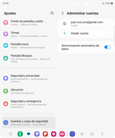 Pulsa la tecla de inicio para terminar y regresar a la pantalla de inicio.