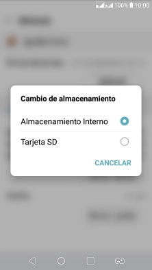 Pulsa el nombre de la tarjeta de memoria.