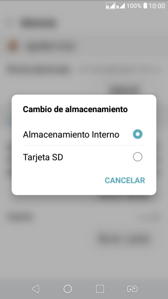 Pulsa el nombre de la tarjeta de memoria.