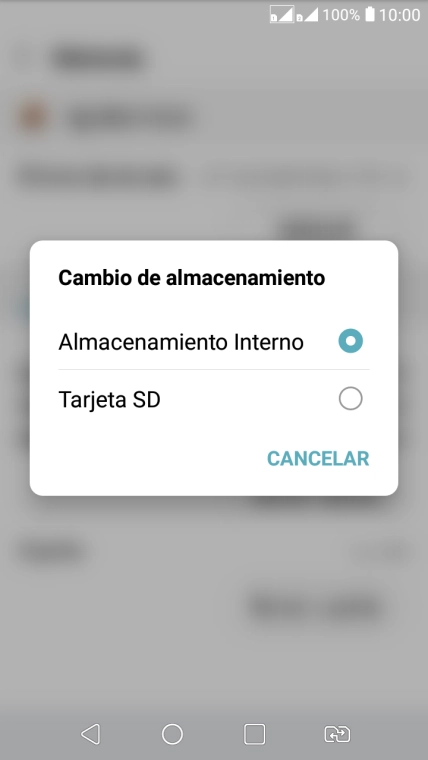 Pulsa el nombre de la tarjeta de memoria.