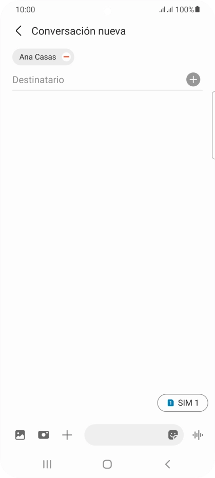 Pulsa el icono de tarjeta SIM para seleccionar la tarjeta SIM deseada.