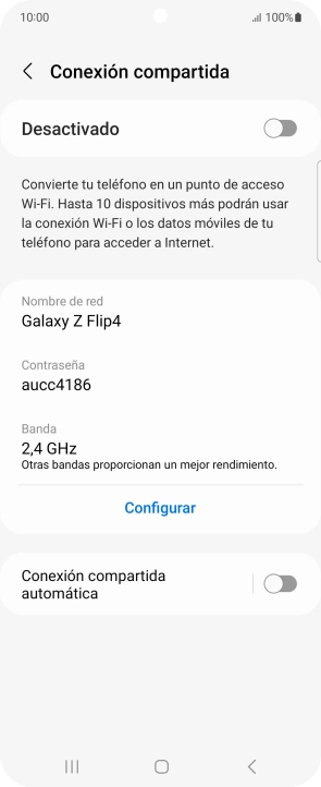 Pulsa Configurar.