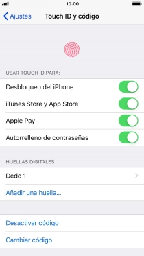 Pulsa el indicador junto a 